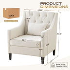 Poltrona trapuntata imbottita beige 30 con cuscino lombare