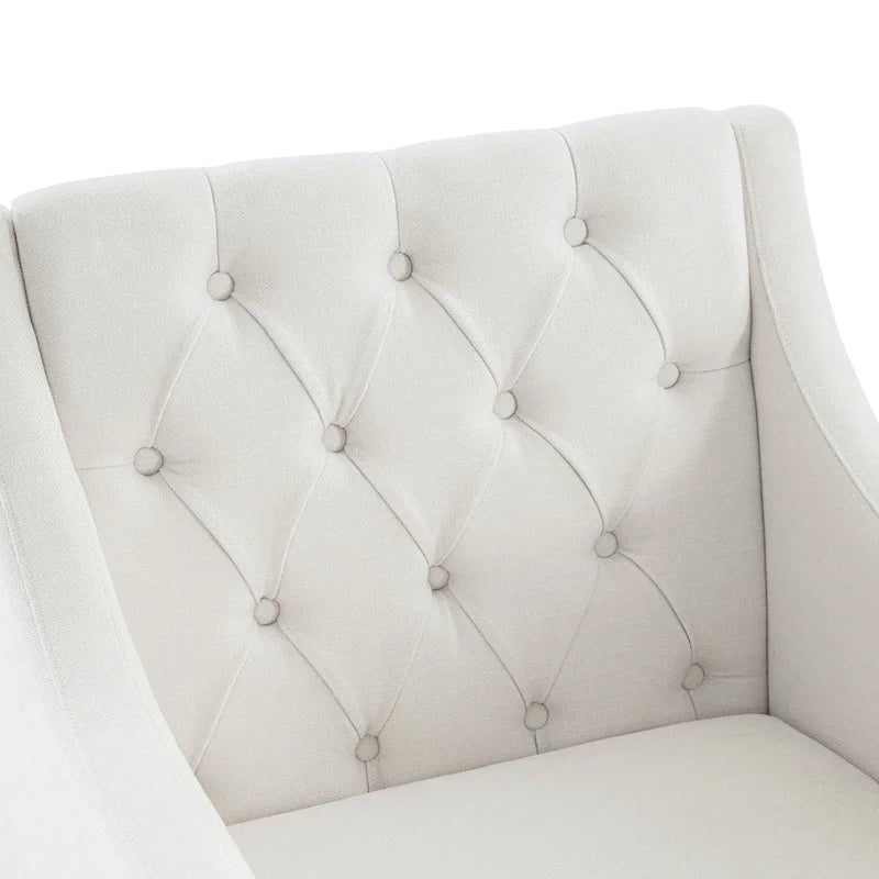 Poltrona trapuntata imbottita beige 30 con cuscino lombare