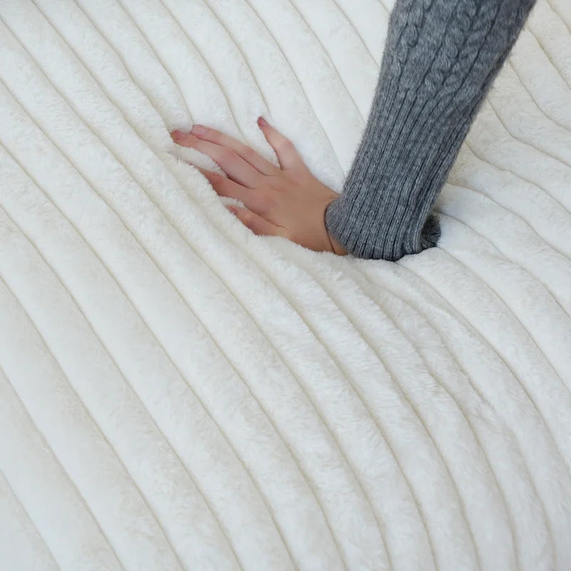 Divano Sezionale Modulare Nero / Marrone Chiaro / Beige, a L, 5 posti + Pouf, Fino a 6 Persone
