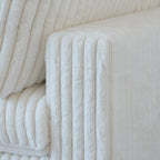 Divano Sezionale Modulare Nero / Marrone Chiaro / Beige, a L, 5 posti + Pouf, Fino a 6 Persone