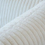 Divano Sezionale Modulare Nero / Marrone Chiaro / Beige, a L, 5 posti + Pouf, Fino a 6 Persone
