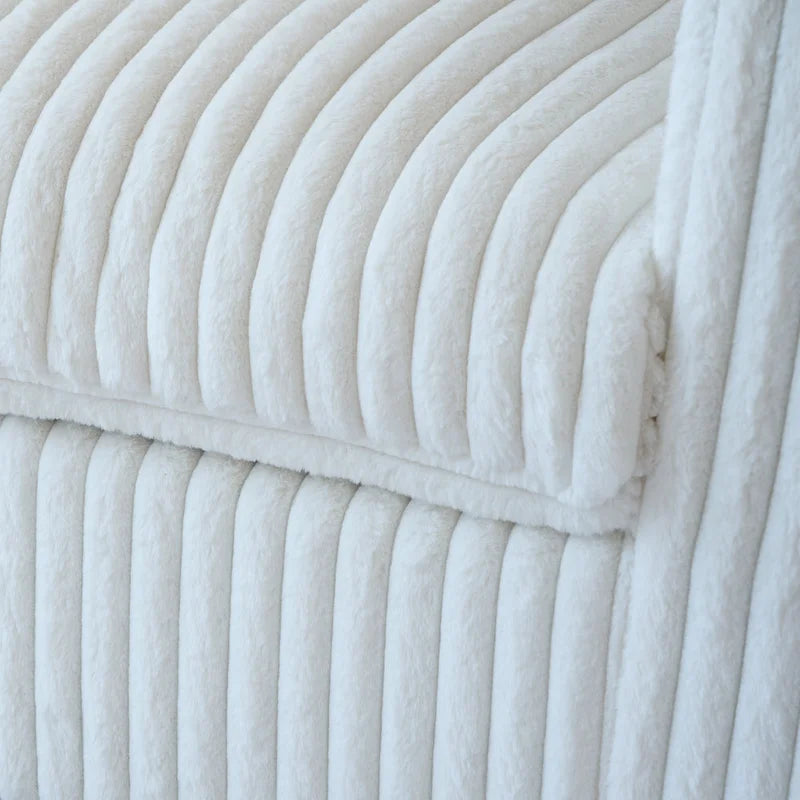 Divano Sezionale Modulare Nero / Marrone Chiaro / Beige, a L, 5 posti + Pouf, Fino a 6 Persone