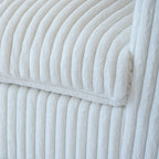 Divano Sezionale Modulare Nero / Marrone Chiaro / Beige, a L, 5 posti + Pouf, Fino a 6 Persone
