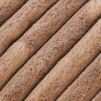 Divano Sezionale Modulare Nero / Marrone Chiaro / Beige, a L, 5 posti + Pouf, Fino a 6 Persone