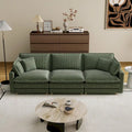 Divano a 4 posti 103 Corduroy Modern Classic con seduta profonda e 4 cuscini