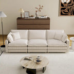 Divano a 4 posti 103 Corduroy Modern Classic con seduta profonda e 4 cuscini