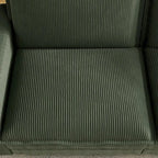 Divano a 4 posti 103 Corduroy Modern Classic con seduta profonda e 4 cuscini