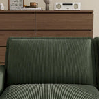 Divano a 4 posti 103 Corduroy Modern Classic con seduta profonda e 4 cuscini