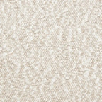 Divano componibile in tessuto bouclé bianco crema / velluto grigio peltro, con penisola a destra o a sinistra, 3-4 posti