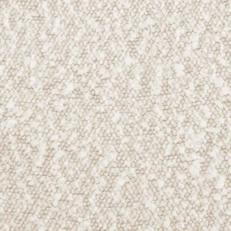 Divano componibile in tessuto bouclé bianco crema / velluto grigio peltro, con penisola a destra o a sinistra, 3-4 posti