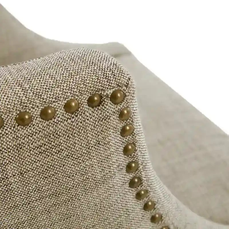 Sgabello da banco girevole in tessuto tweed grigio e beige multi, 1 posto