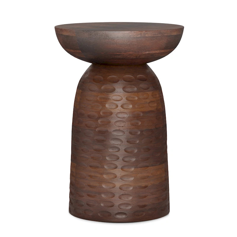 WYNDENHALL Willis Tavolino d'appoggio contemporaneo in legno massello, larghezza 13 pollici e completamente assemblato - 12,6 P x 12,6 L x 17,7 H