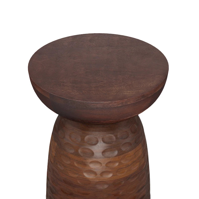 WYNDENHALL Willis Tavolino d'appoggio contemporaneo in legno massello, larghezza 13 pollici e completamente assemblato - 12,6 P x 12,6 L x 17,7 H