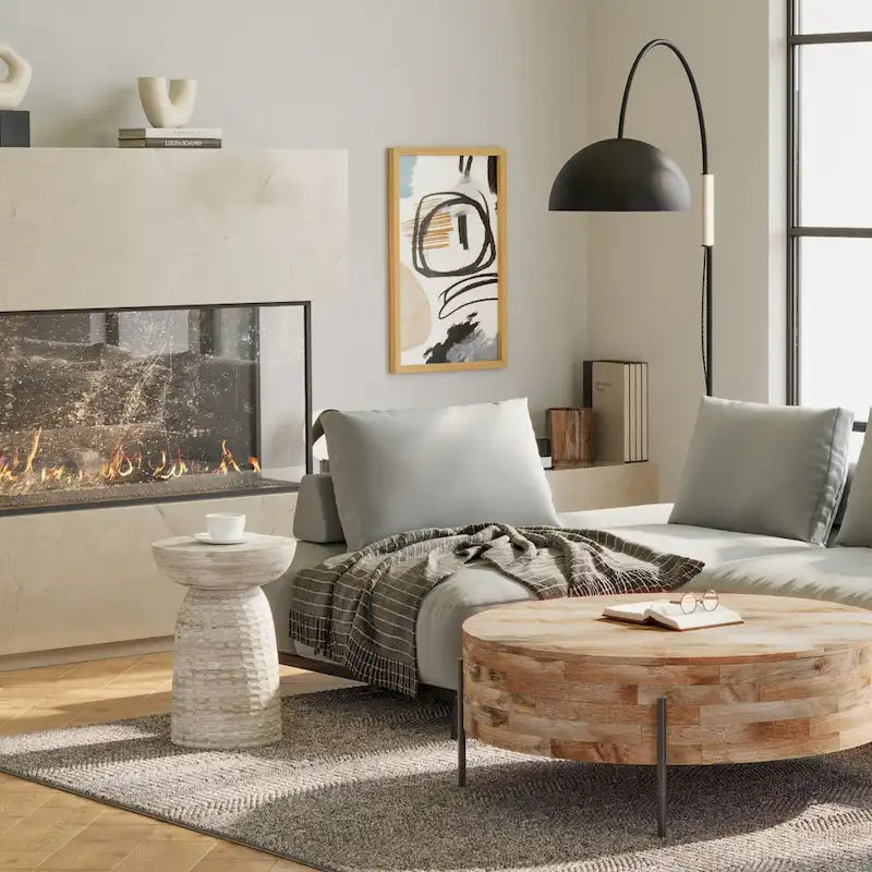 WYNDENHALL Willis Tavolino d'appoggio contemporaneo in legno massello, larghezza 13 pollici e completamente assemblato - 12,6 P x 12,6 L x 17,7 H