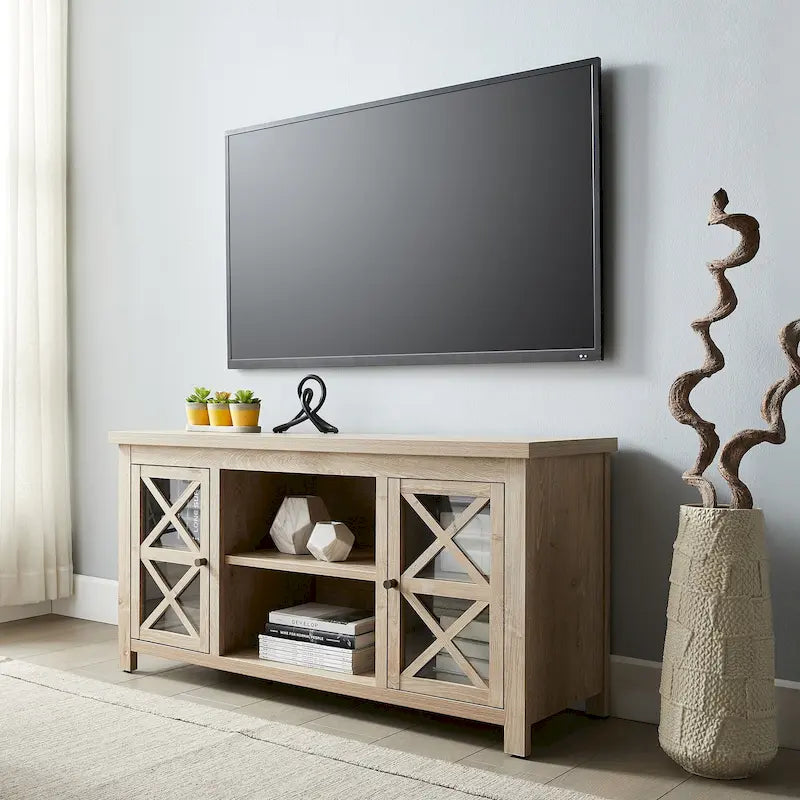 Mobile porta TV moderno stile rustico da 47", per TV fino a 55", 9 colori