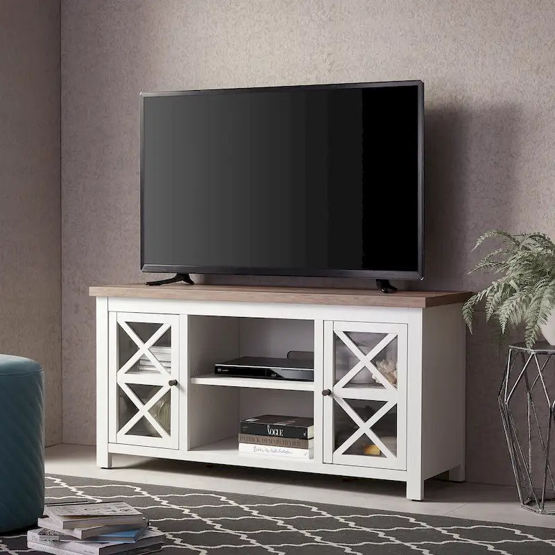 Mobile porta TV moderno stile rustico da 47", per TV fino a 55", 9 colori