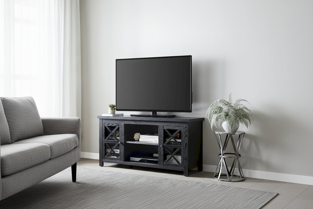 Mobile porta TV moderno stile rustico da 47", per TV fino a 55", 9 colori
