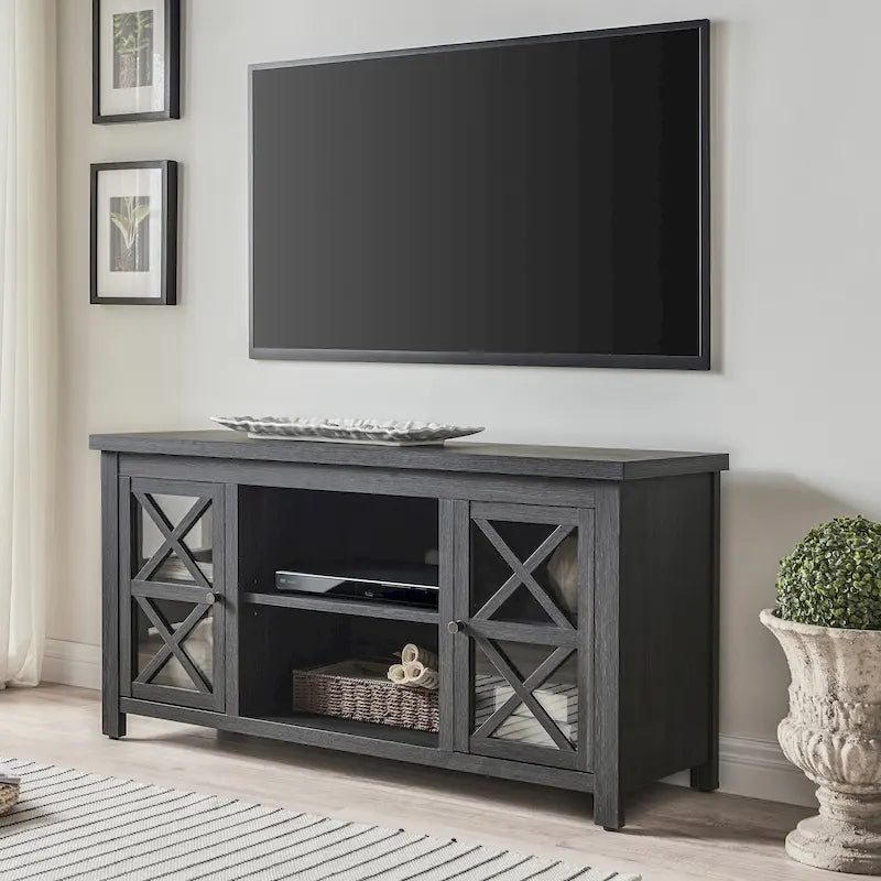 Mobile porta TV moderno stile rustico da 47", per TV fino a 55", 9 colori