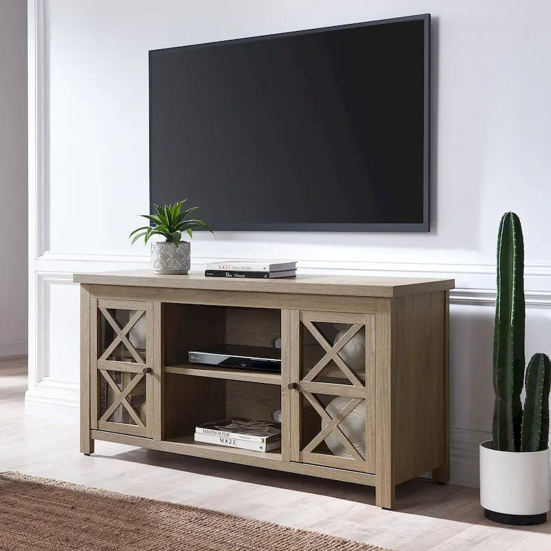 Mobile porta TV moderno stile rustico da 47", per TV fino a 55", 9 colori