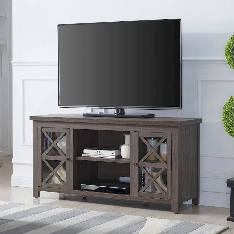 Mobile porta TV moderno stile rustico da 47", per TV fino a 55", 9 colori
