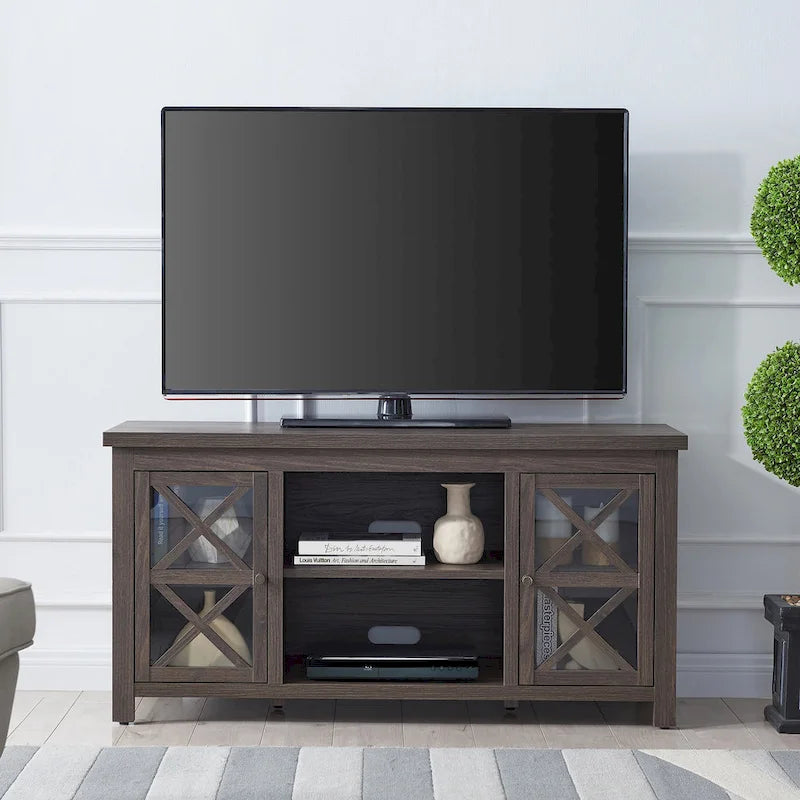 Mobile porta TV moderno stile rustico da 47", per TV fino a 55", 9 colori