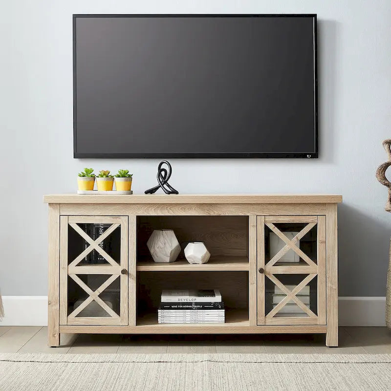 Mobile porta TV moderno stile rustico da 47", per TV fino a 55", 9 colori