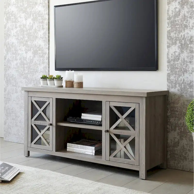 Mobile porta TV moderno stile rustico da 47", per TV fino a 55", 9 colori