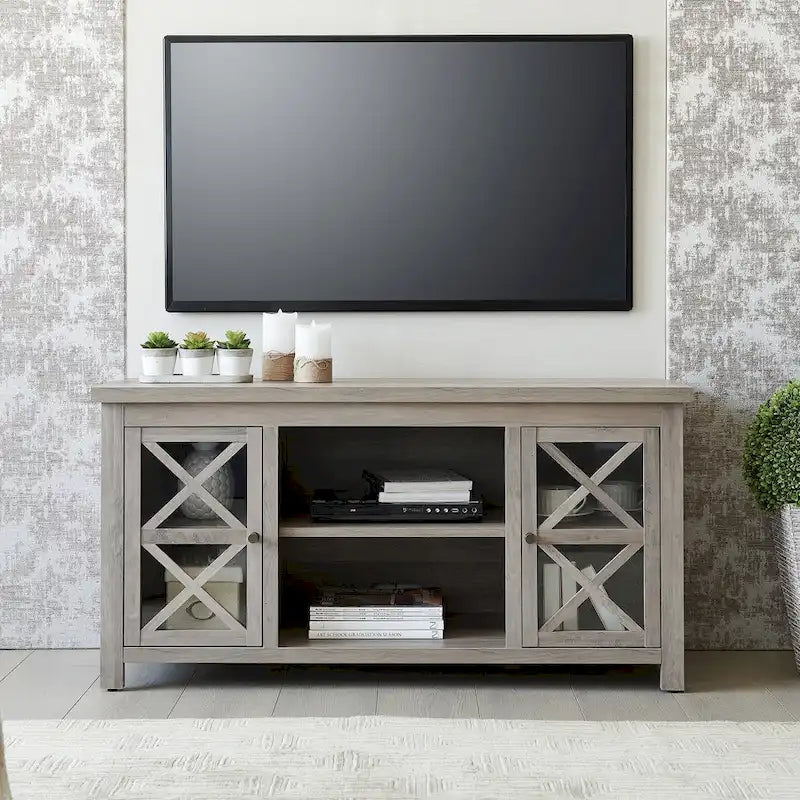 Mobile porta TV moderno stile rustico da 47", per TV fino a 55", 9 colori