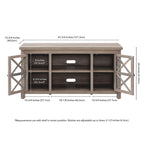 Mobile porta TV moderno stile rustico da 47", per TV fino a 55", 9 colori