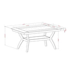 Set da pranzo da 7 pezzi ciliegio scuro/naturale, 4-6 posti a sedere