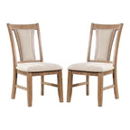 Set da pranzo da 7 pezzi ciliegio scuro/naturale, 4-6 posti a sedere