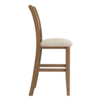 Set da pranzo da 7 pezzi ciliegio scuro/naturale, 4-6 posti a sedere