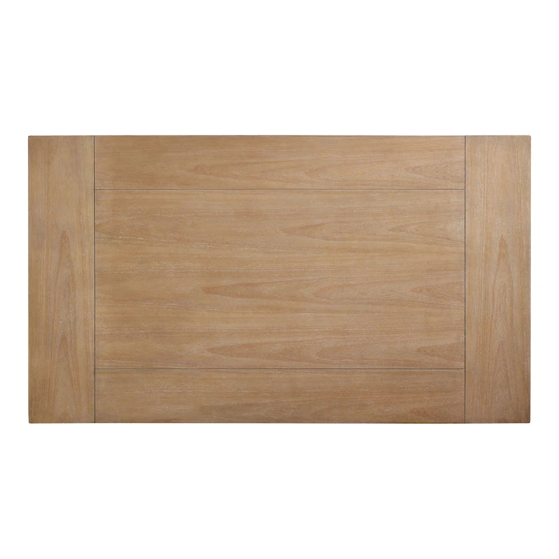 Set da pranzo da 7 pezzi ciliegio scuro/naturale, 4-6 posti a sedere