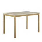 Set da pranzo Darcy con piano effetto marmo e dettagli dorati di iNSPIRE Q Bold