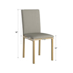 Set da pranzo Darcy con piano effetto marmo e dettagli dorati di iNSPIRE Q Bold