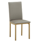 Set da pranzo Darcy con piano effetto marmo e dettagli dorati di iNSPIRE Q Bold