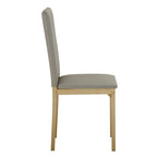 Set da pranzo Darcy con piano effetto marmo e dettagli dorati di iNSPIRE Q Bold