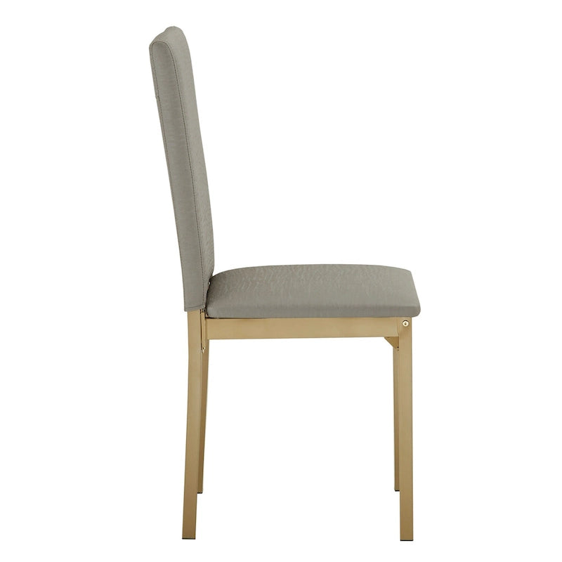 Set da pranzo Darcy con piano effetto marmo e dettagli dorati di iNSPIRE Q Bold