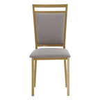 Set da pranzo Darcy con piano effetto marmo e dettagli dorati di iNSPIRE Q Bold