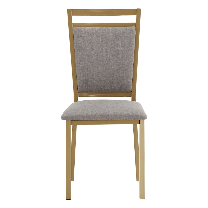 Set da pranzo Darcy con piano effetto marmo e dettagli dorati di iNSPIRE Q Bold