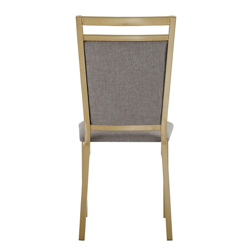 Set da pranzo Darcy con piano effetto marmo e dettagli dorati di iNSPIRE Q Bold