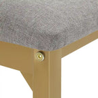 Set da pranzo Darcy con piano effetto marmo e dettagli dorati di iNSPIRE Q Bold