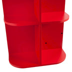 Tavolo da cucito e lavoretti pieghevole e mobile con ruote Red Farmhouse per 1 persona
