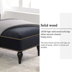 Merax Chaise Longue in Velluto Tufted 58 con Bracciolo Destro