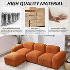 Divano componibile a L moderno e modulare, combinazione fai da te, divano imbottito a 3 posti con chaise longue per soggiorno