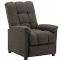 vidaXL Poltrona reclinabile in tessuto tortora - 29,1 x 38,9 x 40,1