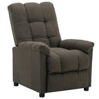 vidaXL Poltrona reclinabile in tessuto tortora - 29,1 x 38,9 x 40,1