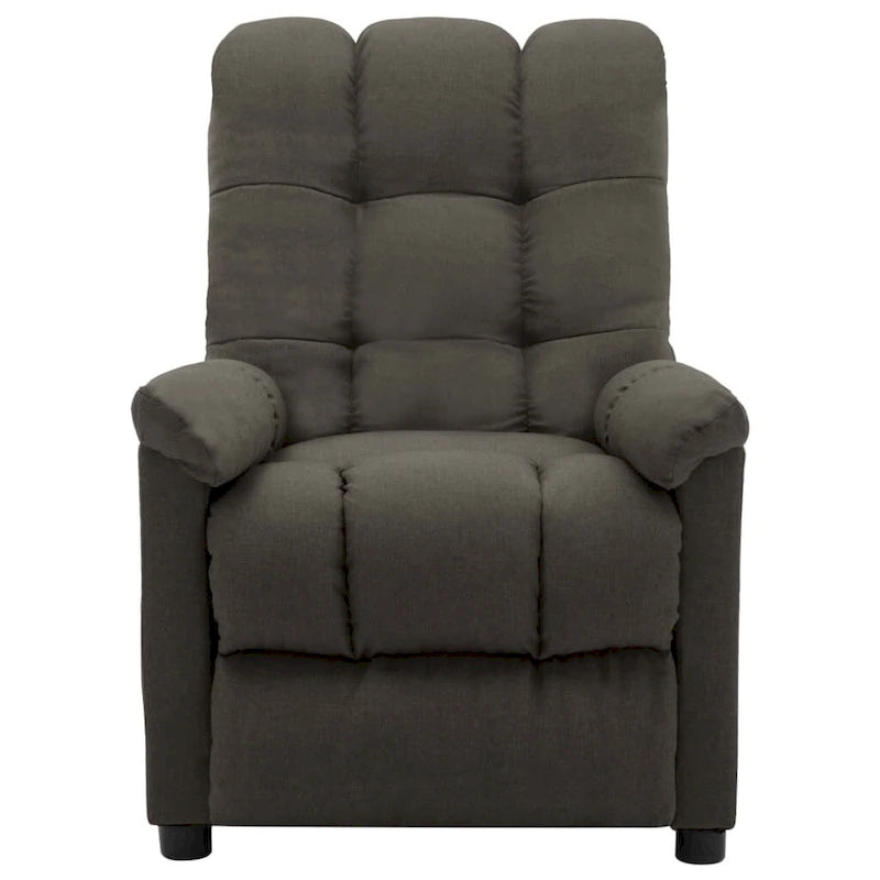 vidaXL Poltrona reclinabile in tessuto tortora - 29,1 x 38,9 x 40,1
