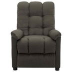 vidaXL Poltrona reclinabile in tessuto tortora - 29,1 x 38,9 x 40,1