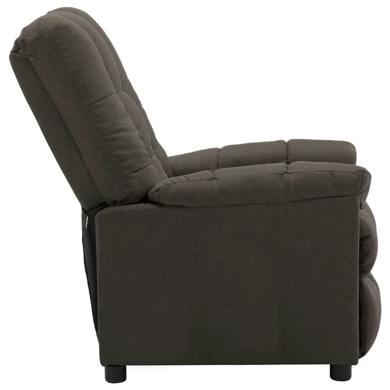 vidaXL Poltrona reclinabile in tessuto tortora - 29,1 x 38,9 x 40,1